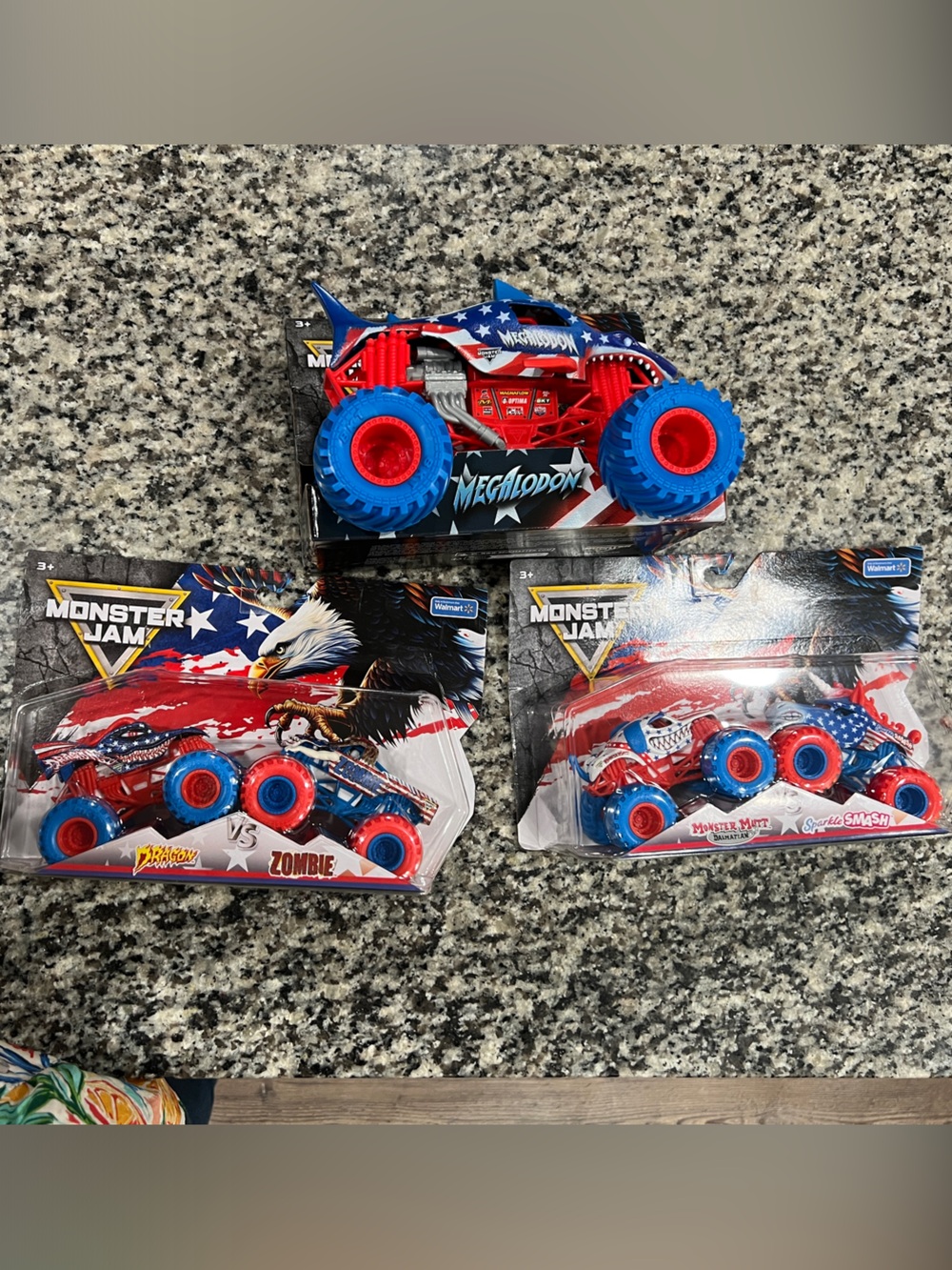 Monster Jam Stars and Stripes Series 2 Full Set